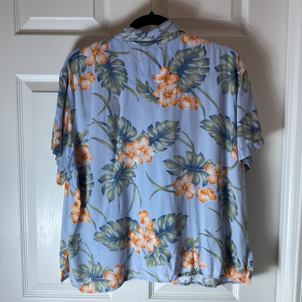 First Issue Hawaiian Shirt Size XL Rayon Multicolor Hibiscus Floral Short Sleeve - Picture 4 of 6